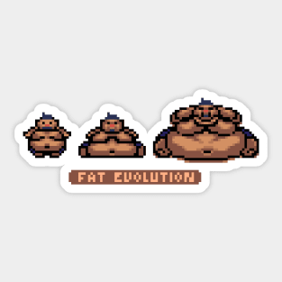 Fat Evolution Sticker